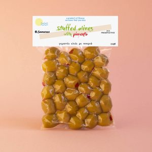 chalkidiki olives stuffed with pimento 250g