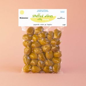 chalkidikis olives stuffed with lemon 250g