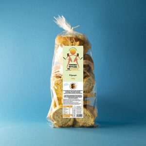 cretan toasted bread with graviera cheese packed 200g