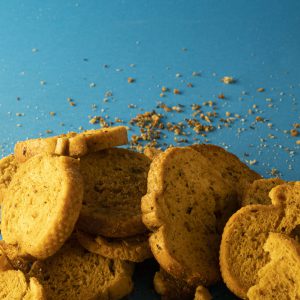 Toasted bread with Graviera cheese