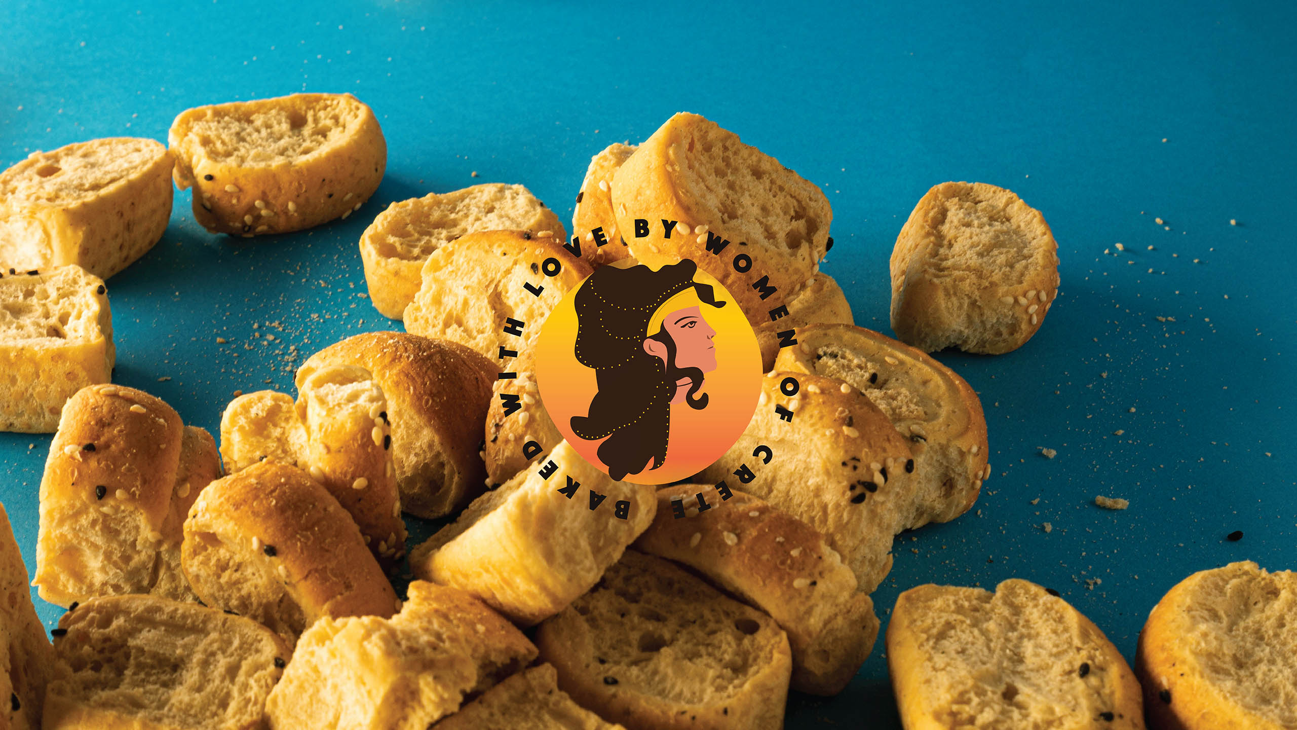 rusks baked by women of crete