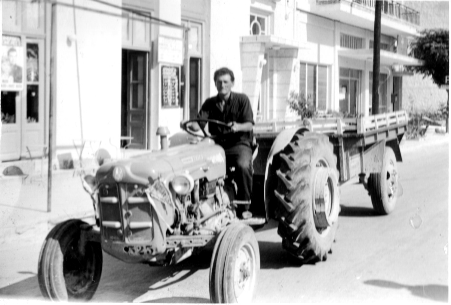 Grandfather's pioneering Fordson tractor - license plate 323, the second tractor in Evia