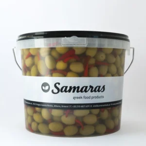 Chalkidiki olives stuffed with Piri Piri pepper